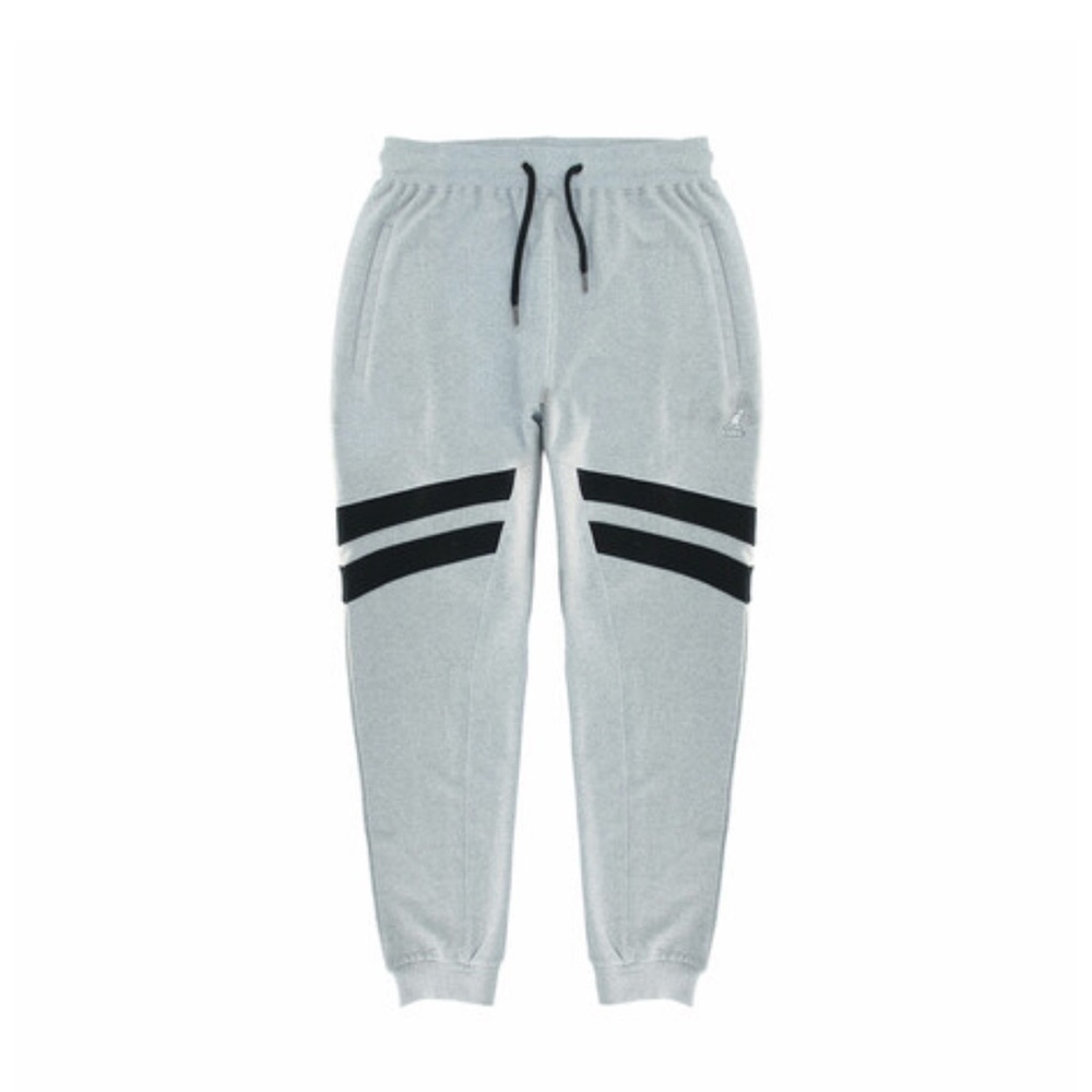 Kangol Gray Joggers with Black Stripes